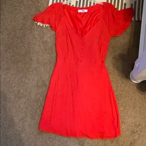 Red boutique dress